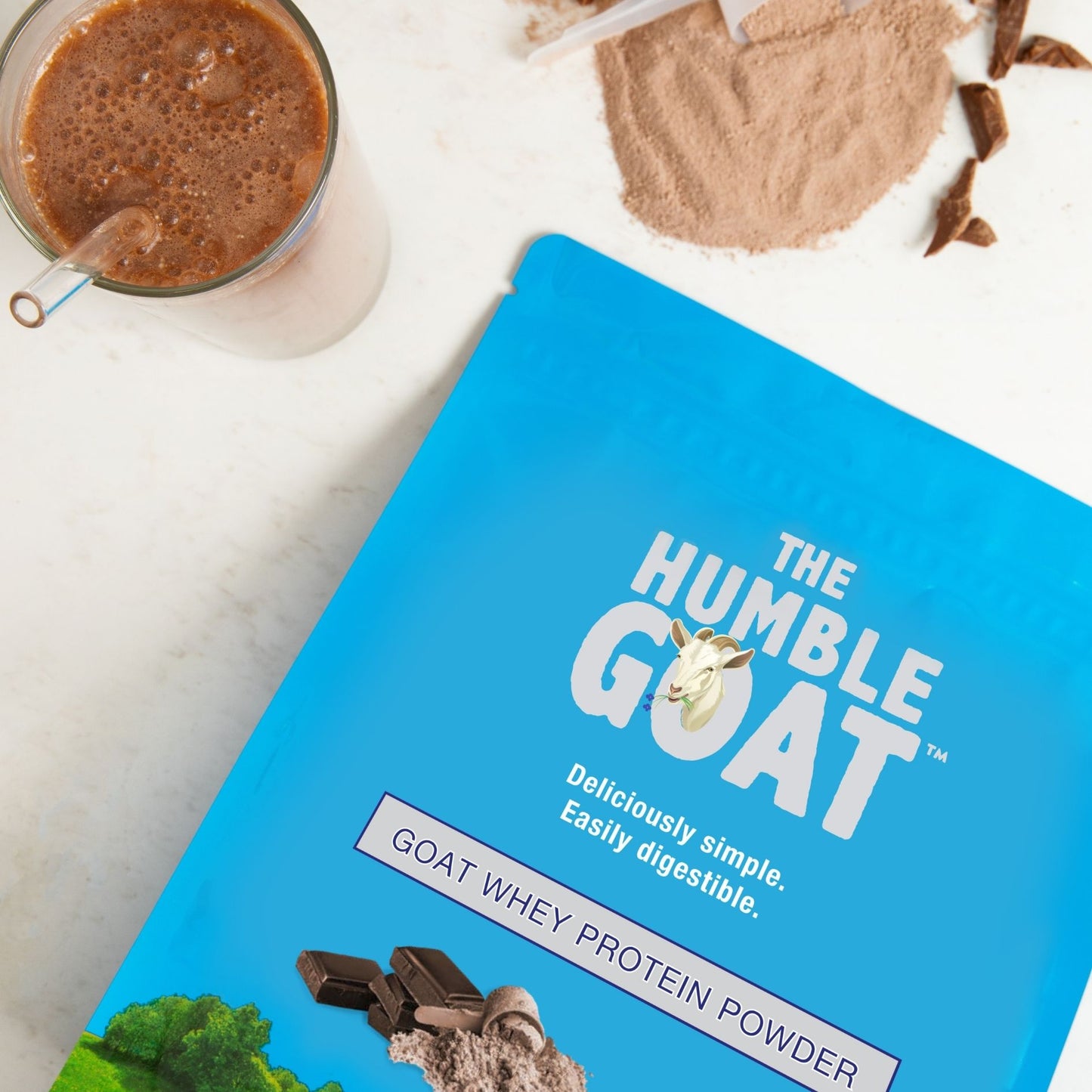 Chocolate Goat Whey Protein Powder