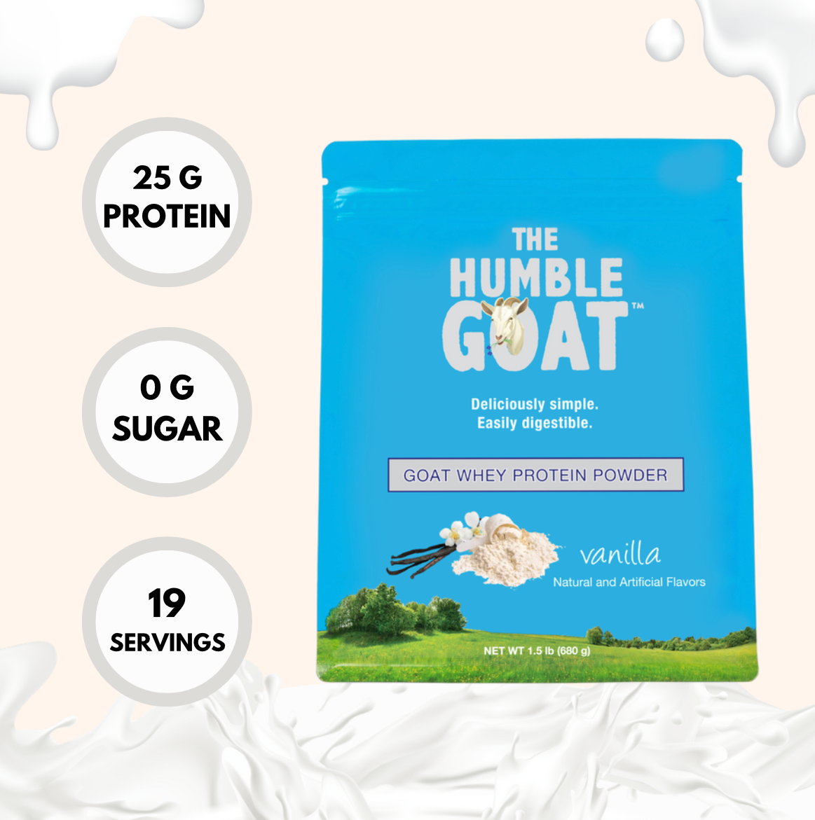 Vanilla Goat Whey Protein Powder Subscription